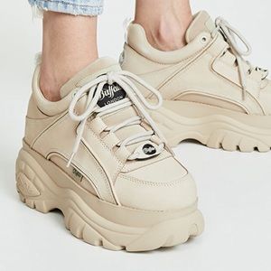 Buffalo classic low nubuck leather cream